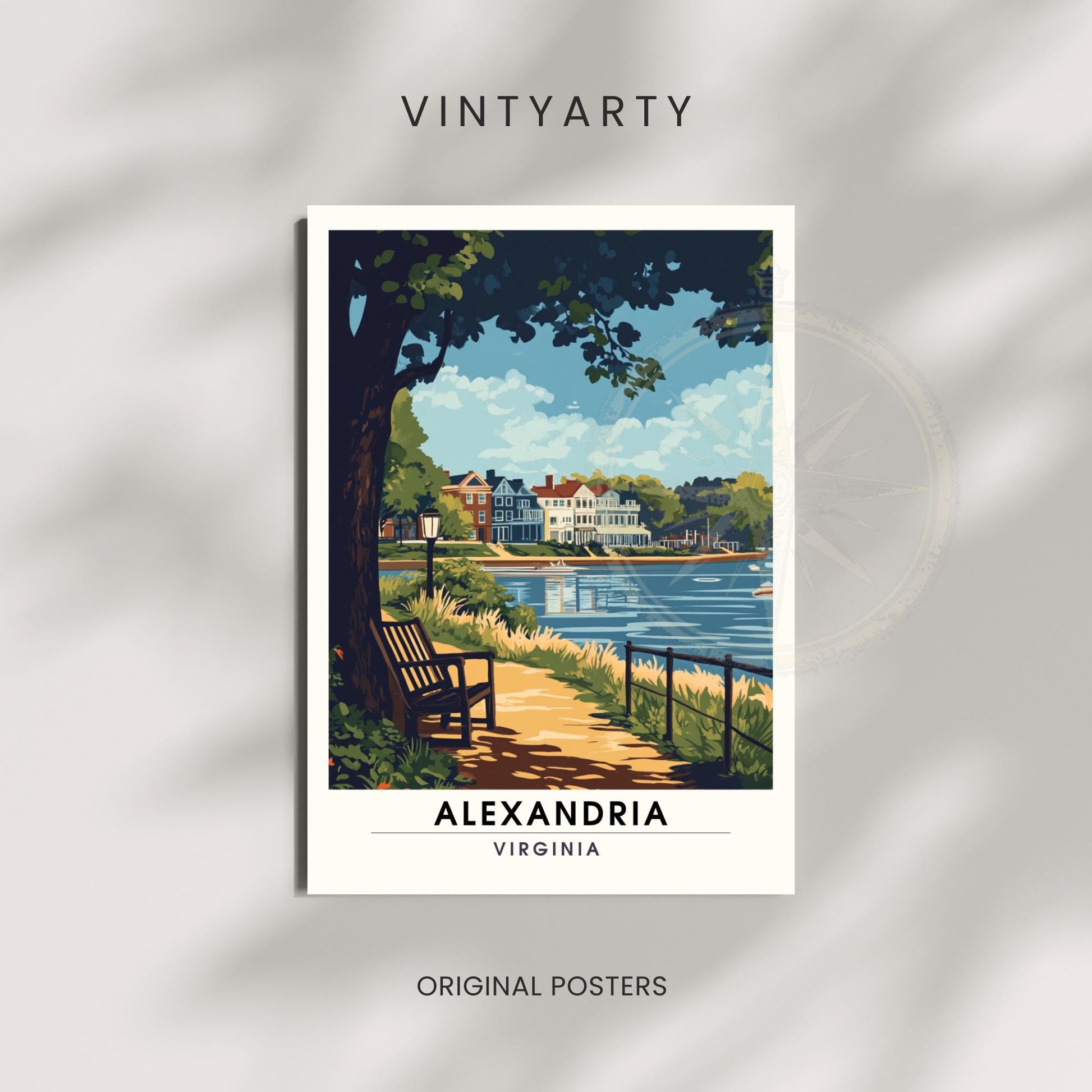 Affiche Alexandria, Virginie | impression Alexandria, Virginie USA