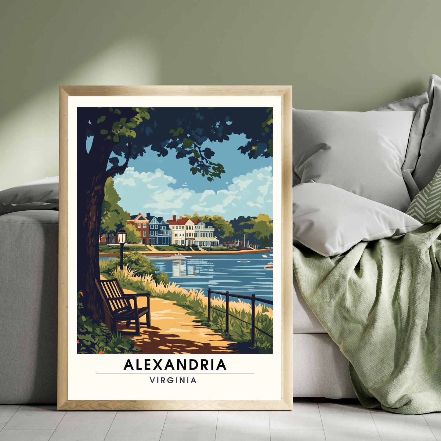 Affiche Alexandria, Virginie | impression Alexandria, Virginie USA