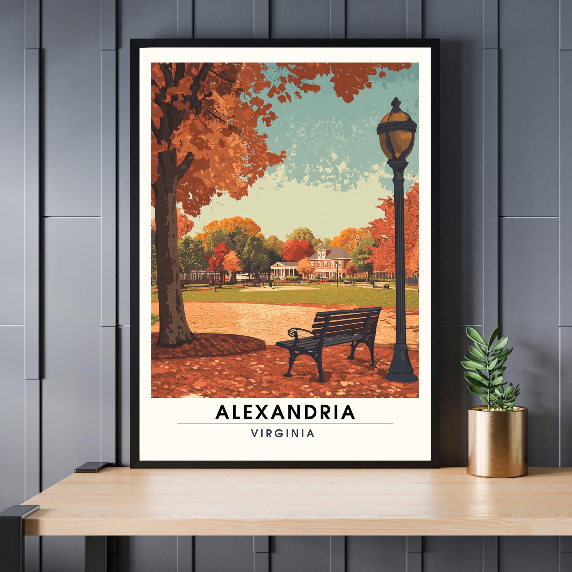 Affiche Alexandria, Virginie | impression Alexandria, Virginie USA - Poster vintage