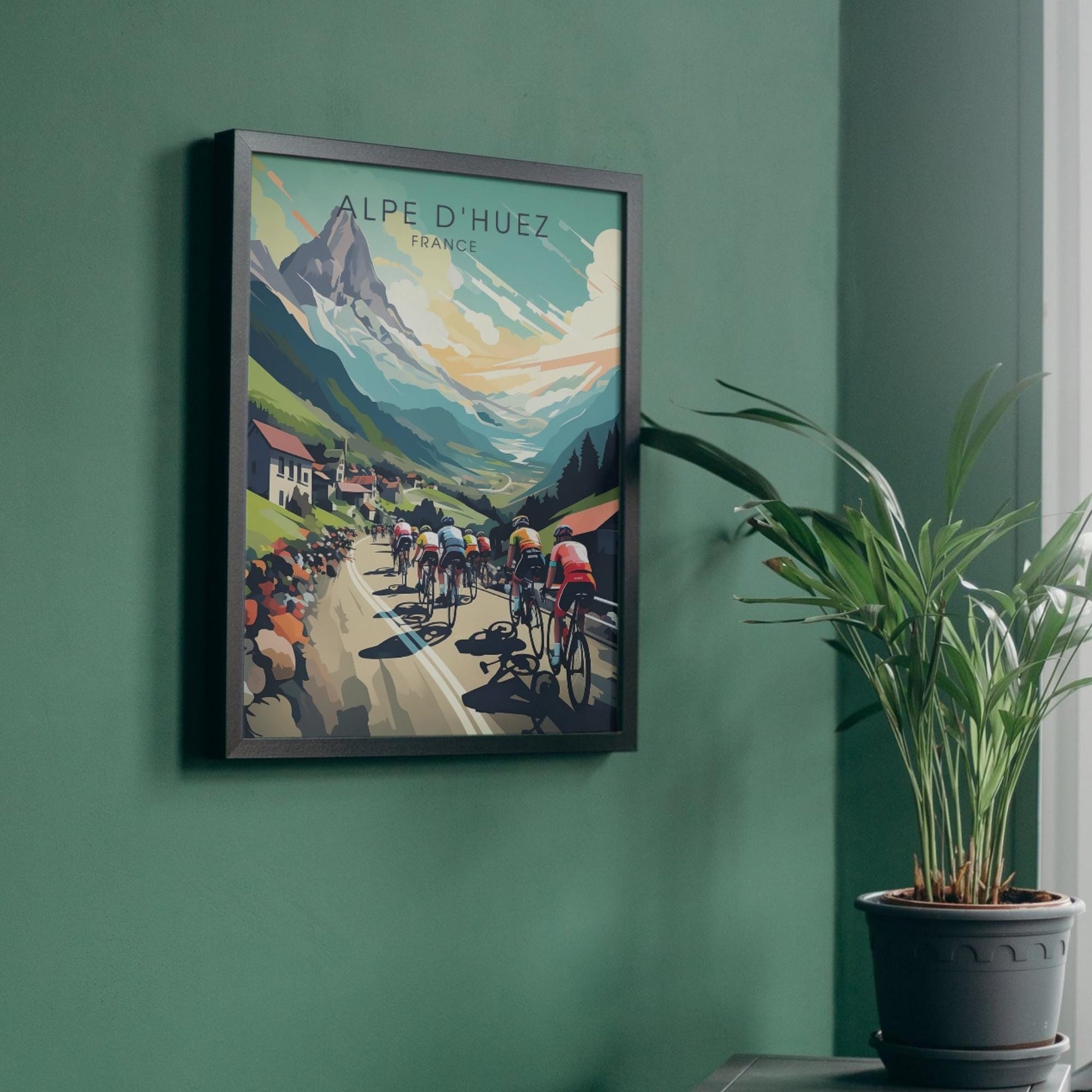 Affiche Alpe d'Huez, France | Impression Cyclisme