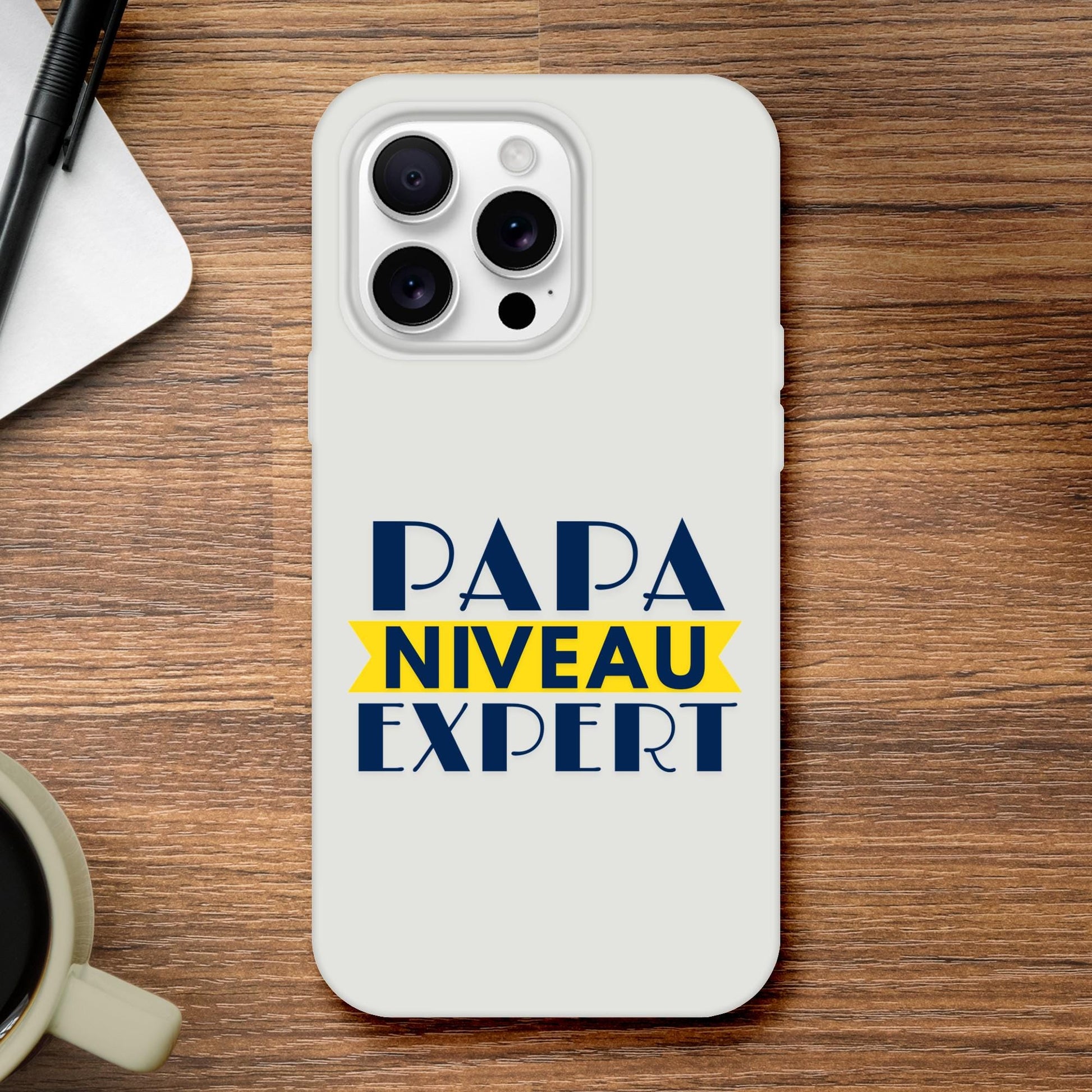 Coque IPhone personnalisée - Capitaine Papa - cadeau fête des pères