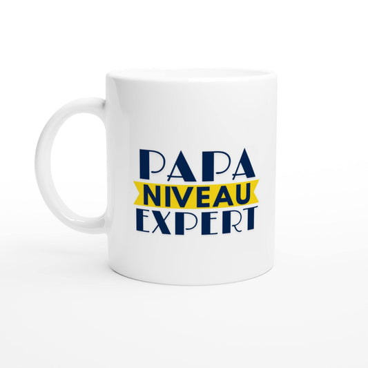 Mug en céramique - Papa niveau expert - Cadeau fête des pères