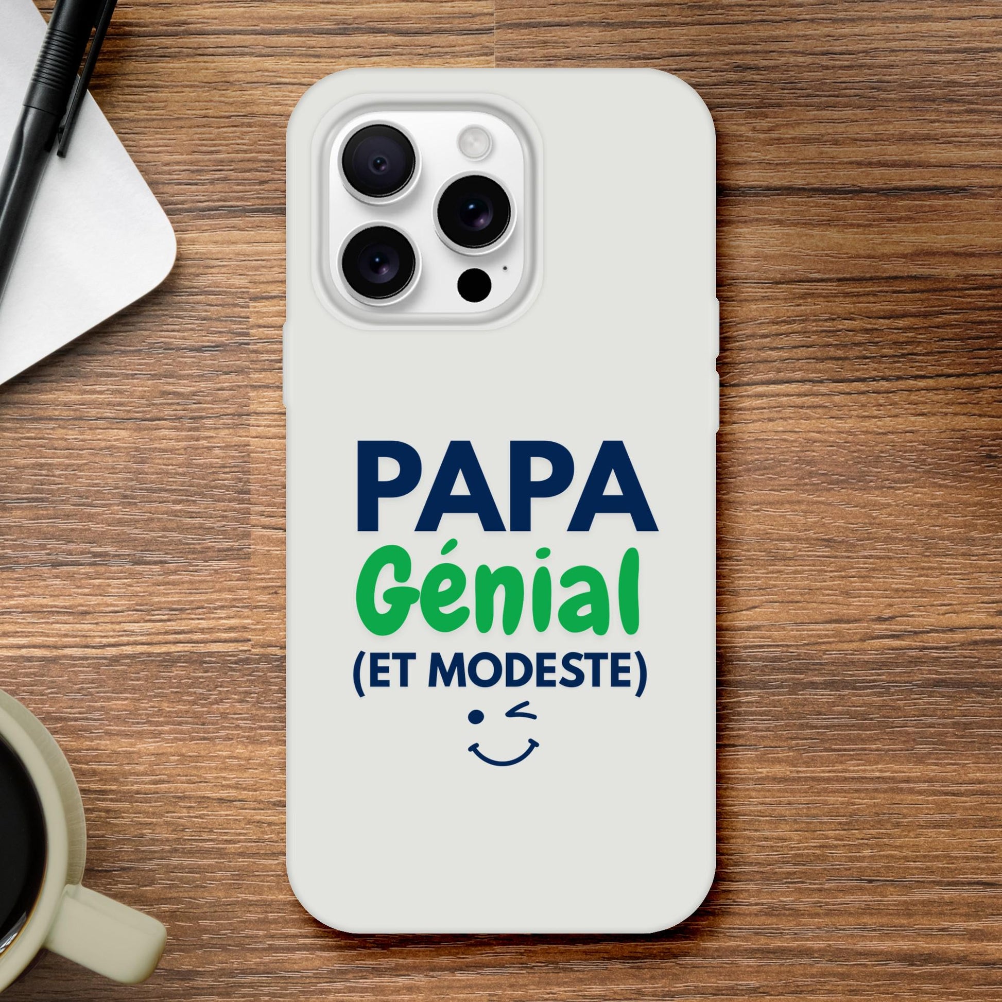 Coque IPhone personnalisée - Papa génial - cadeau fête des pères