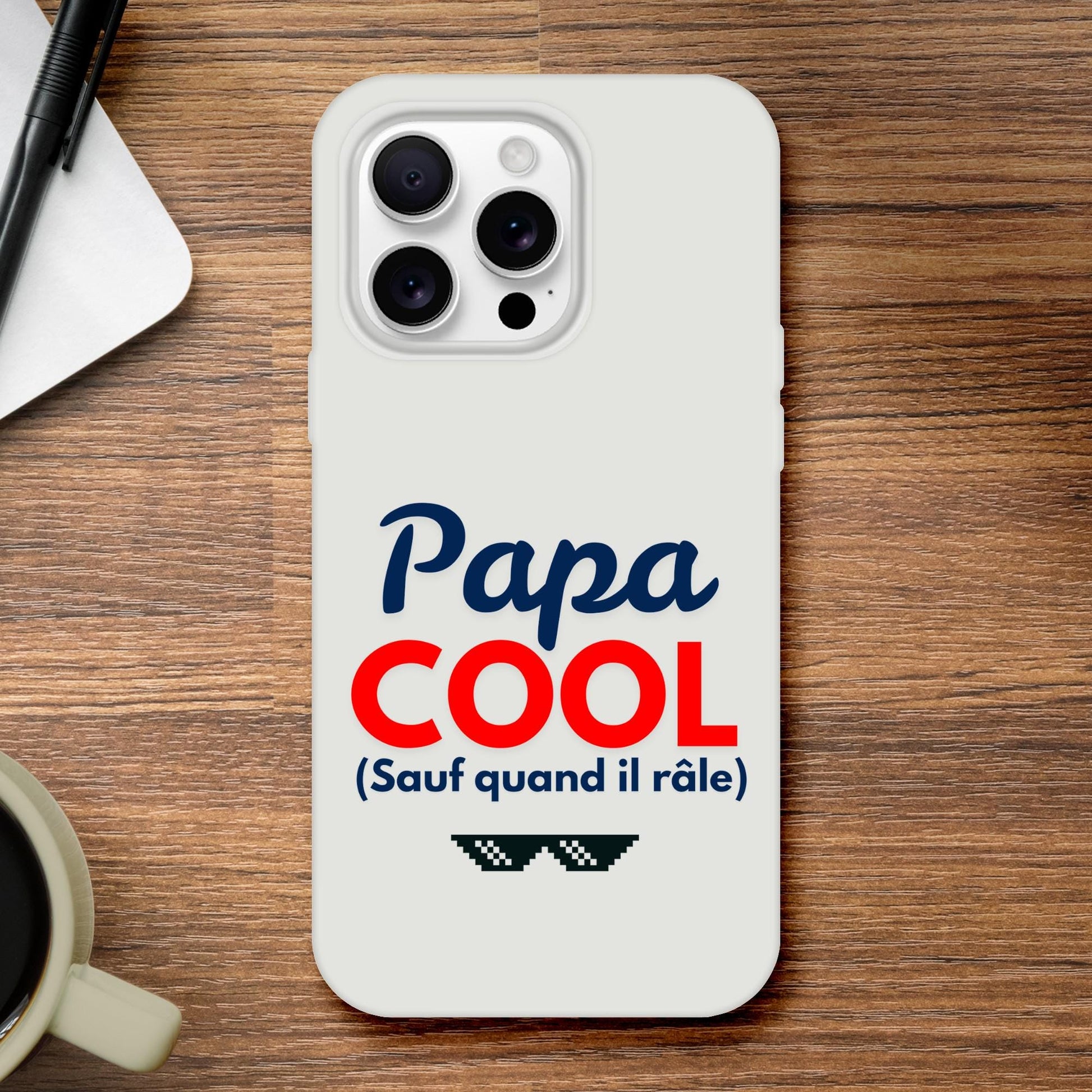 Coque IPhone personnalisée - Papa cool - cadeau fête des pères - Tous les iPhones