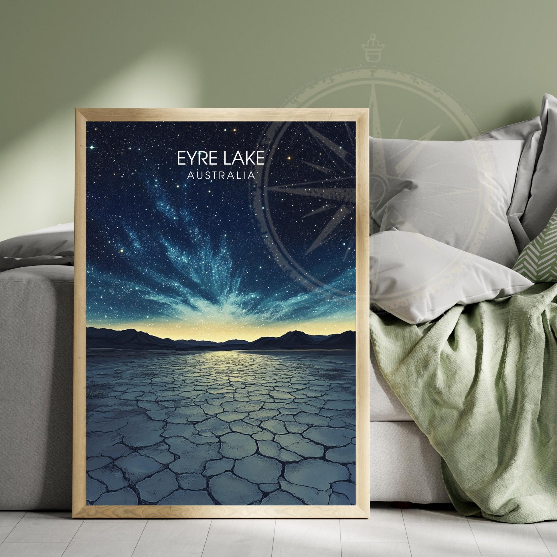 Affiche lac Eyre | Poster Murale Australie | Affiche Lac