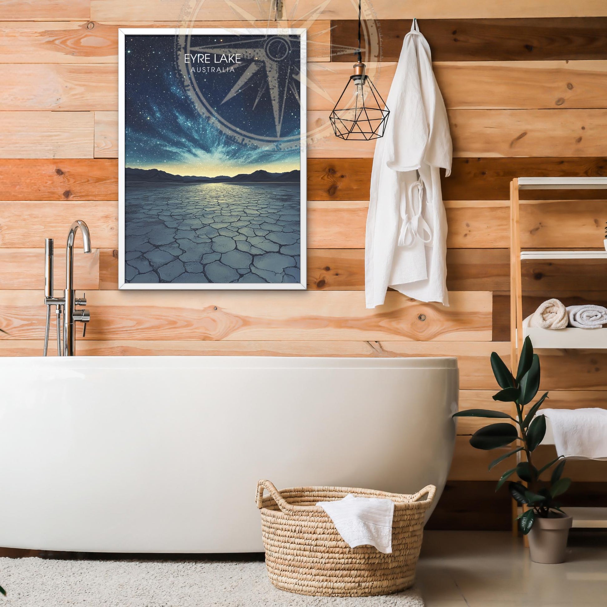 Affiche lac Eyre | Poster Murale Australie | Affiche Lac