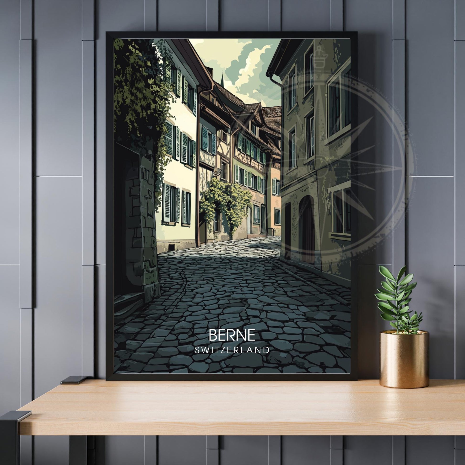 Affiche Berne | Poster de voyage Suisse | Affiche Suisse