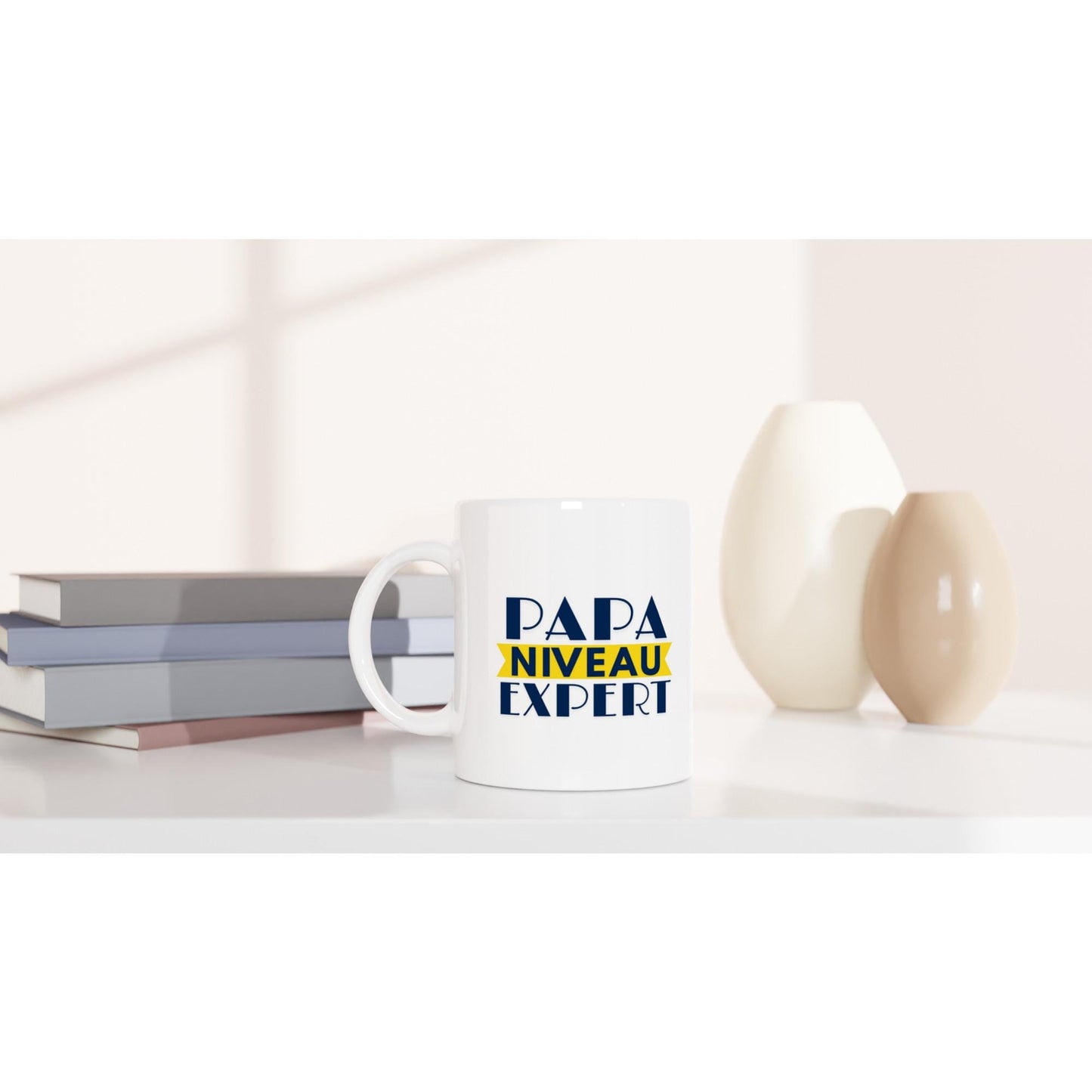 Mug en céramique - Papa niveau expert - Cadeau fête des pères
