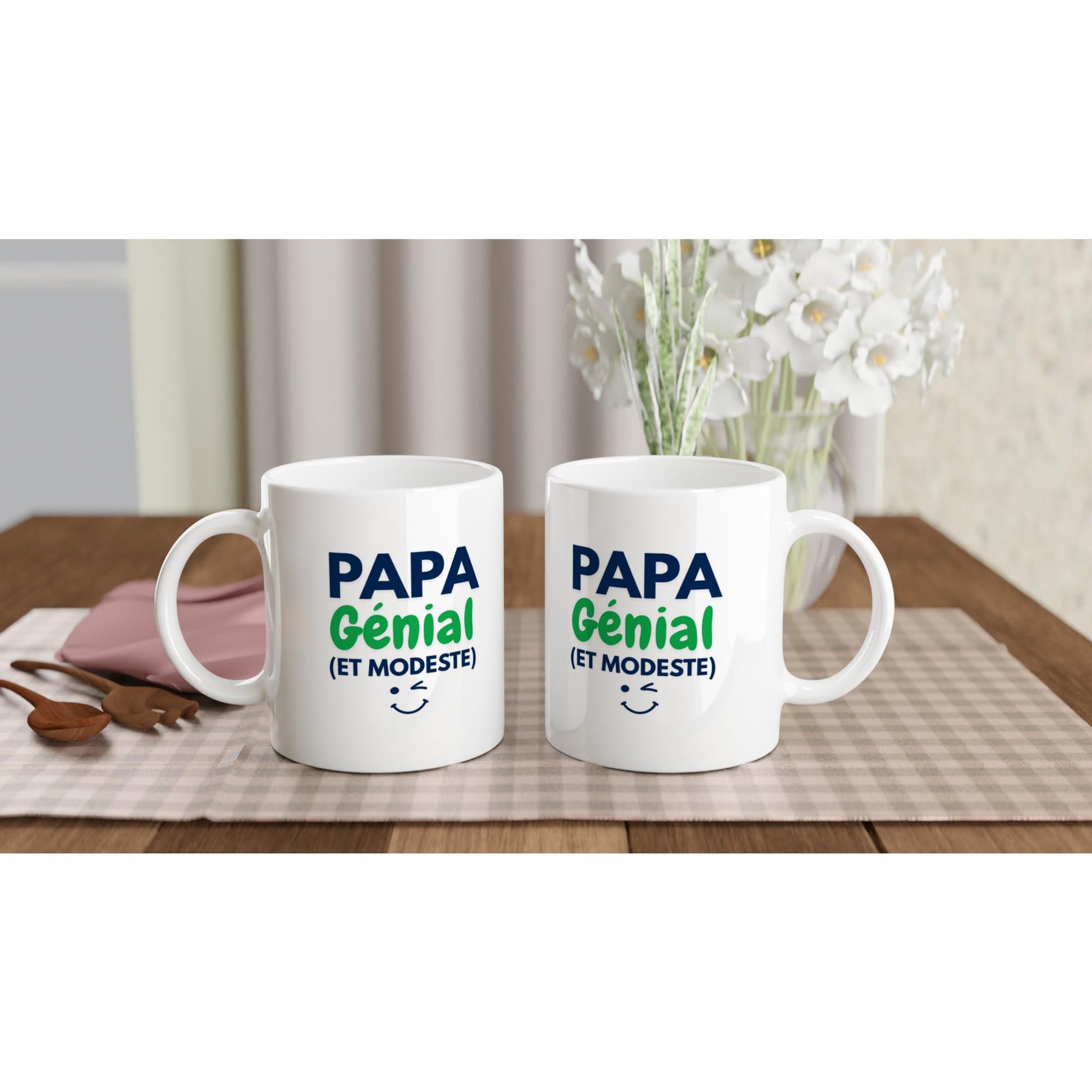Mug en céramique - Papa Génial - Cadeau fête des pères