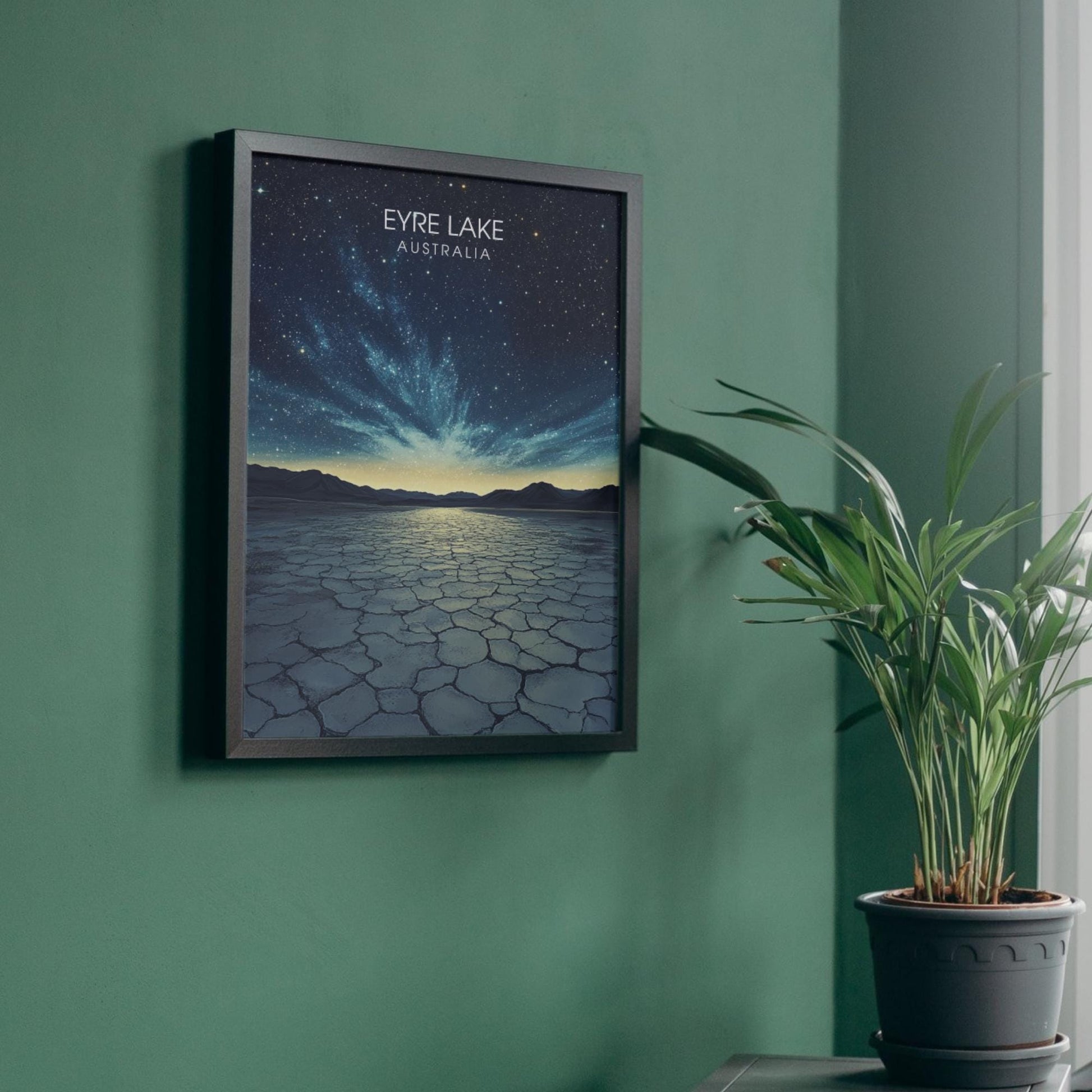 Affiche lac Eyre | Poster Murale Australie | Affiche Lac