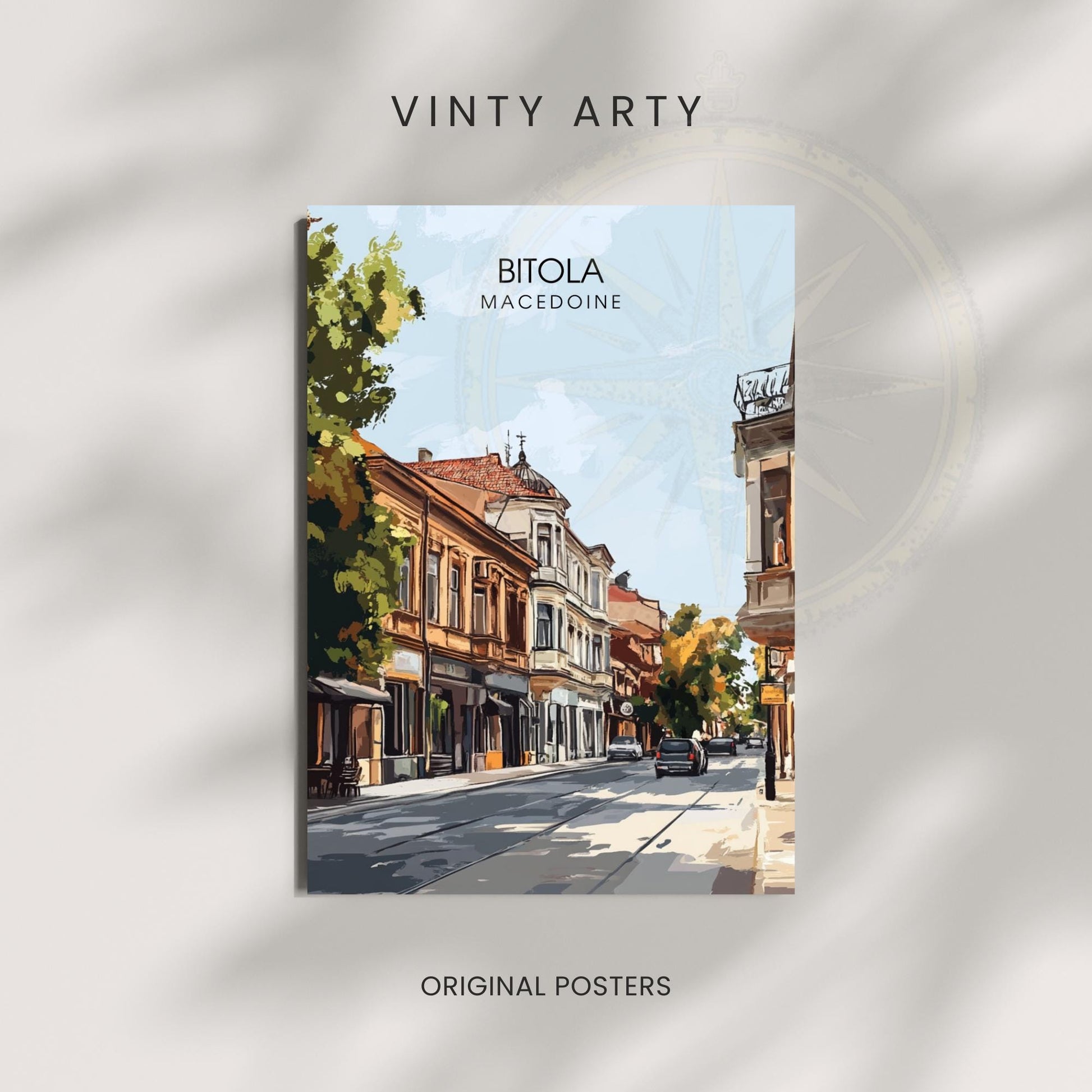 Affiche Bitola | Impression de voyage Macédoine | Affiche Macédoine