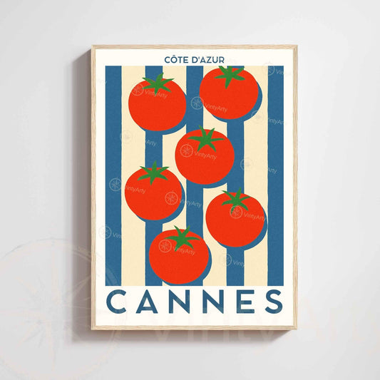 Affiche Cannes Tomates Côte d’Azu