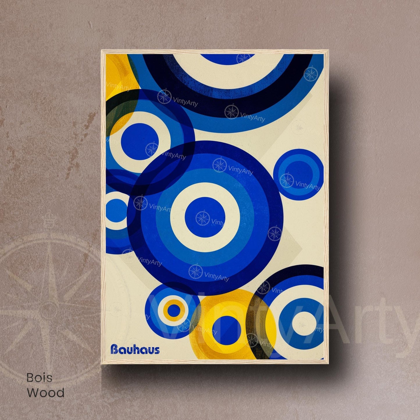 Affiche Bauhaus | Poster géométrique abstrait moderne