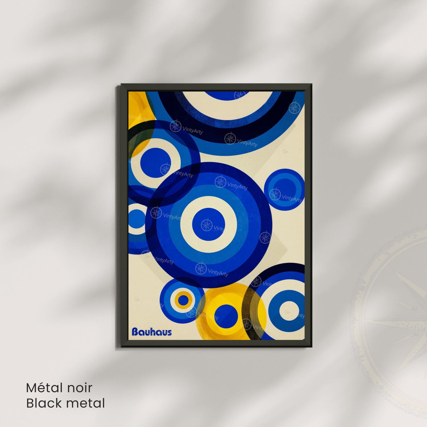 Affiche Bauhaus | Poster géométrique abstrait moderne