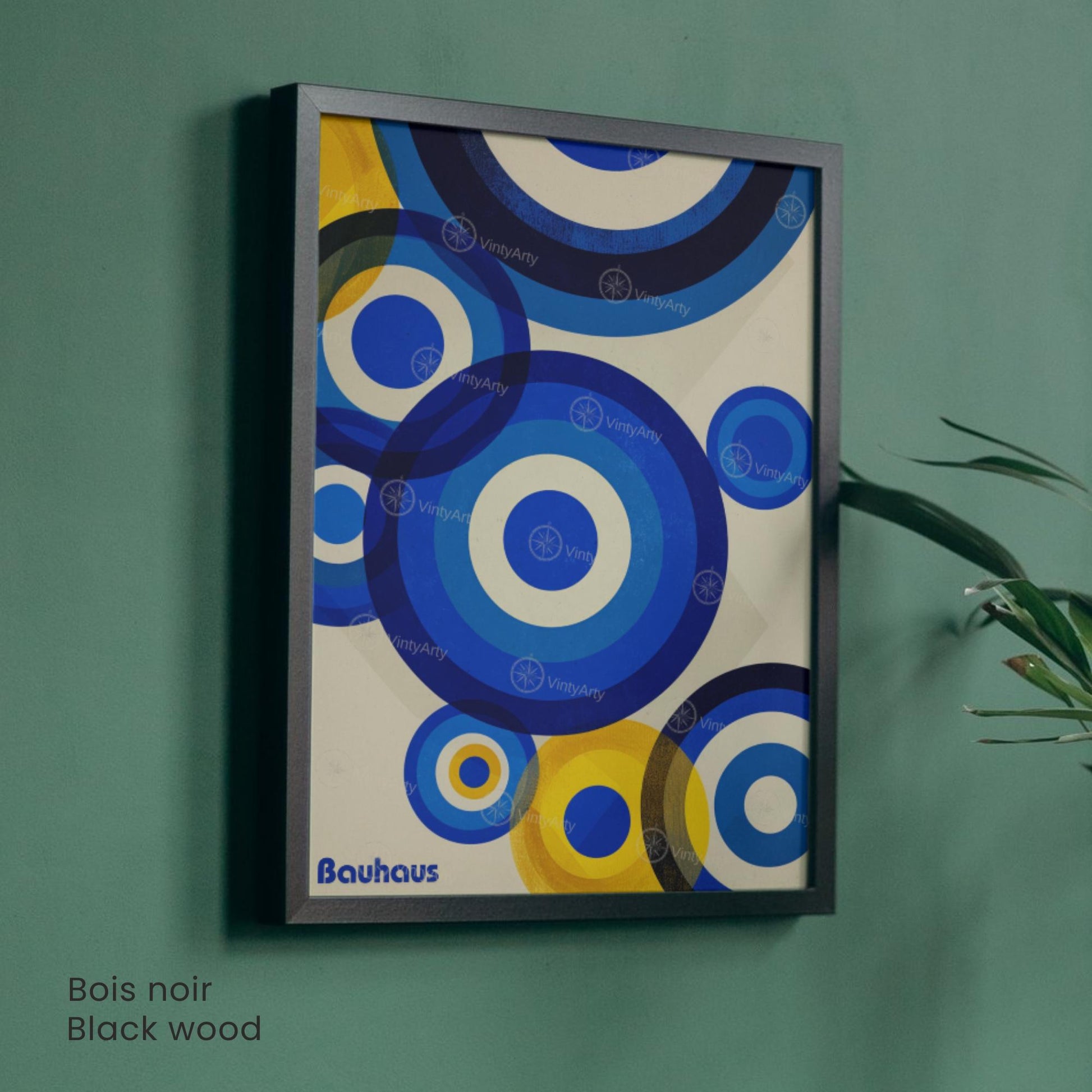 Affiche Bauhaus | Poster géométrique abstrait moderne