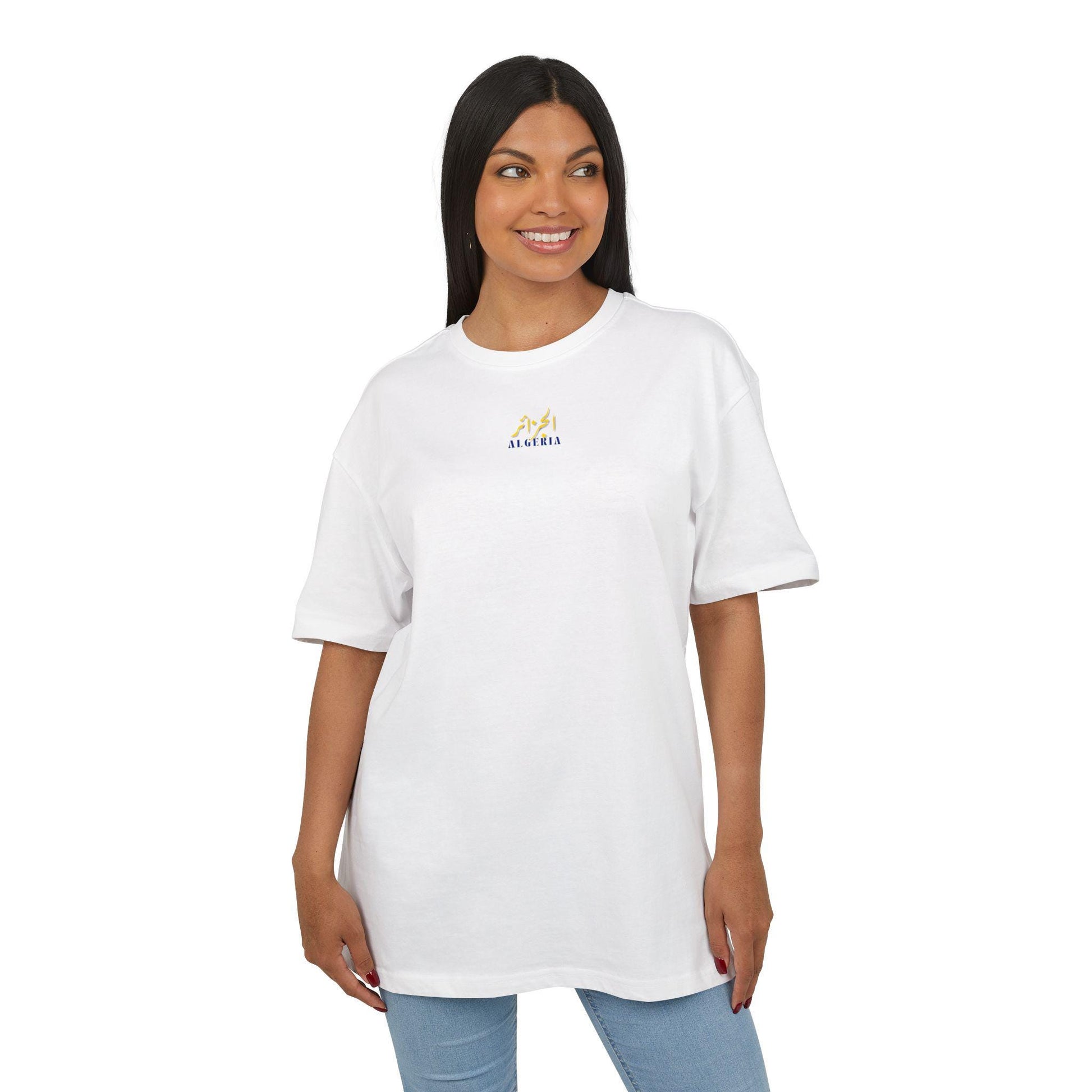 T-shirt oversize Algérie – Tee-shirt unisexe graphique, coupe ample, souvenir de voyage, cadeau culturel et tendance