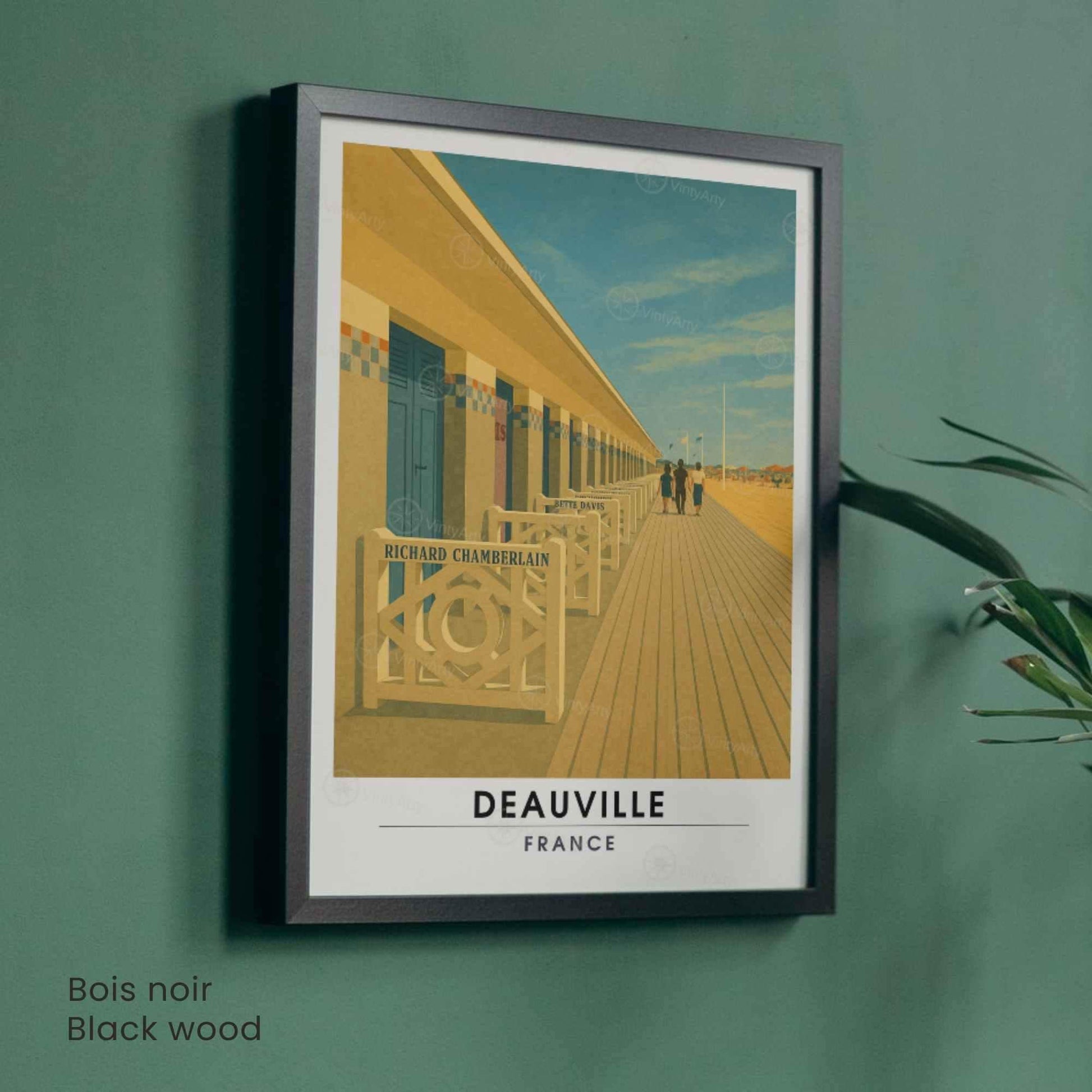 Affiche Deauville Port – Poster vintage Normandie