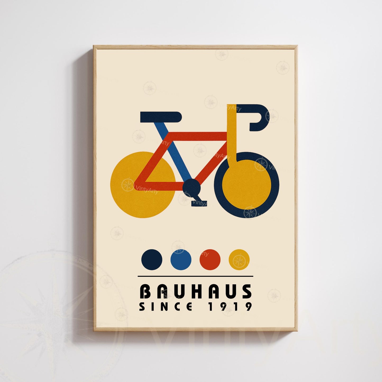 Bike Poster – Modern Geometric Wall Art, Bauhaus poster