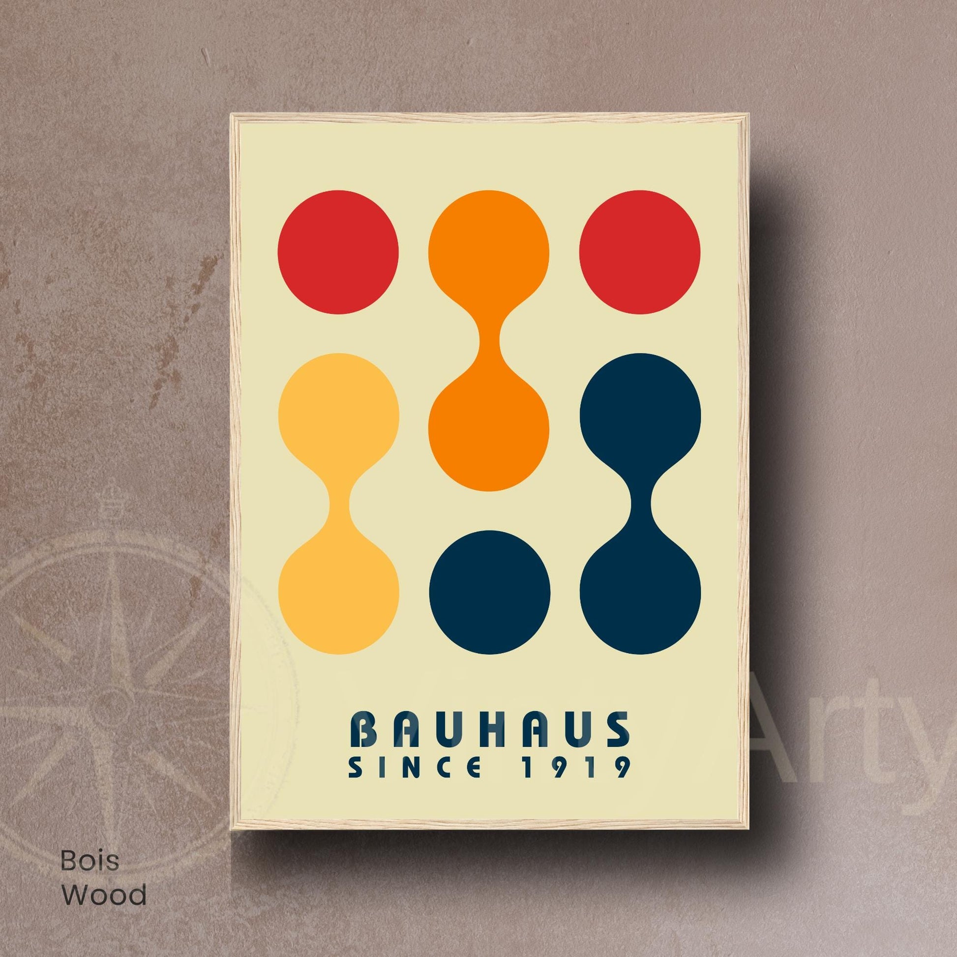 Affiche Bauhaus Abstraite – Poster Géométrique Moderne, Décoration Murale