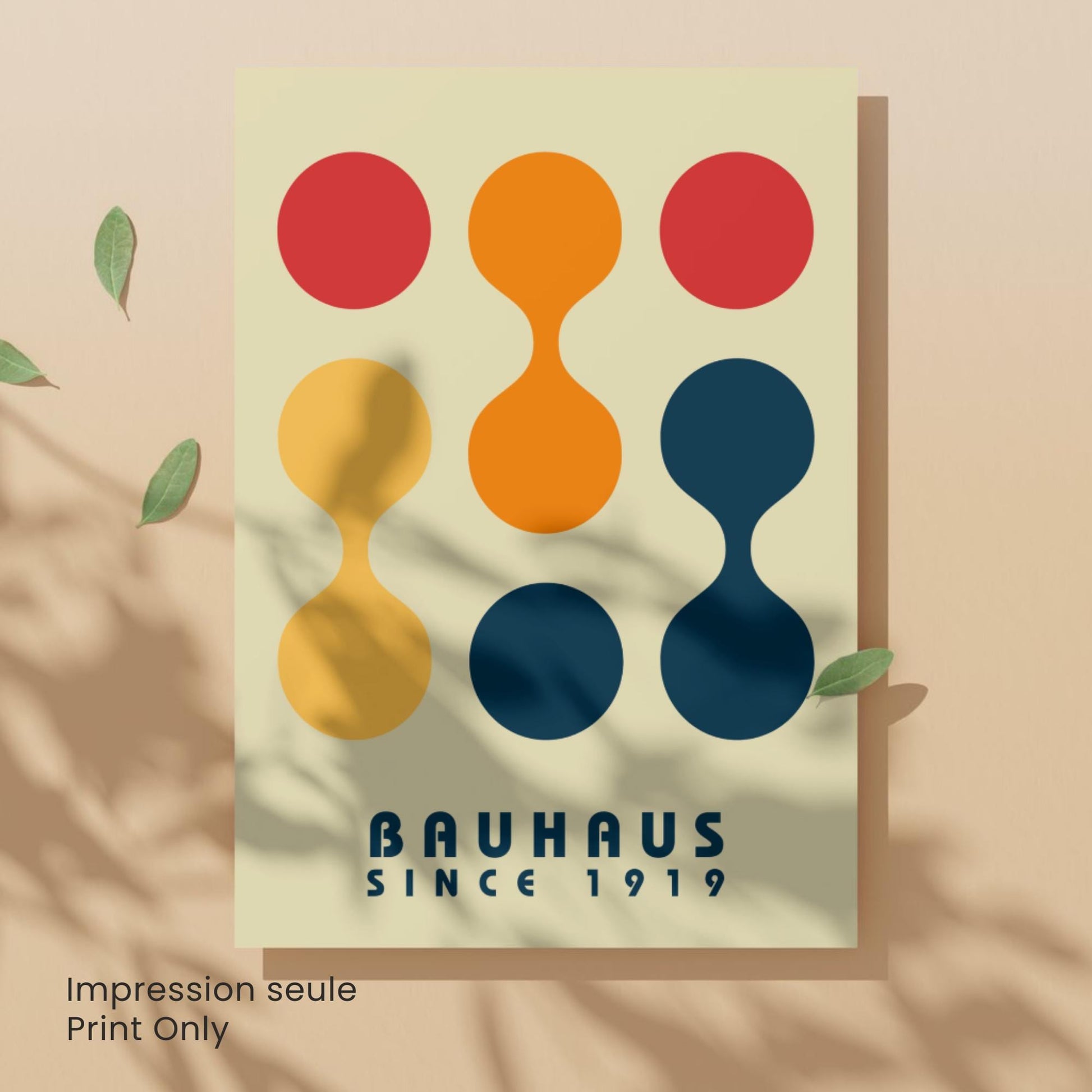 Affiche Bauhaus Abstraite – Poster Géométrique Moderne, Décoration Murale