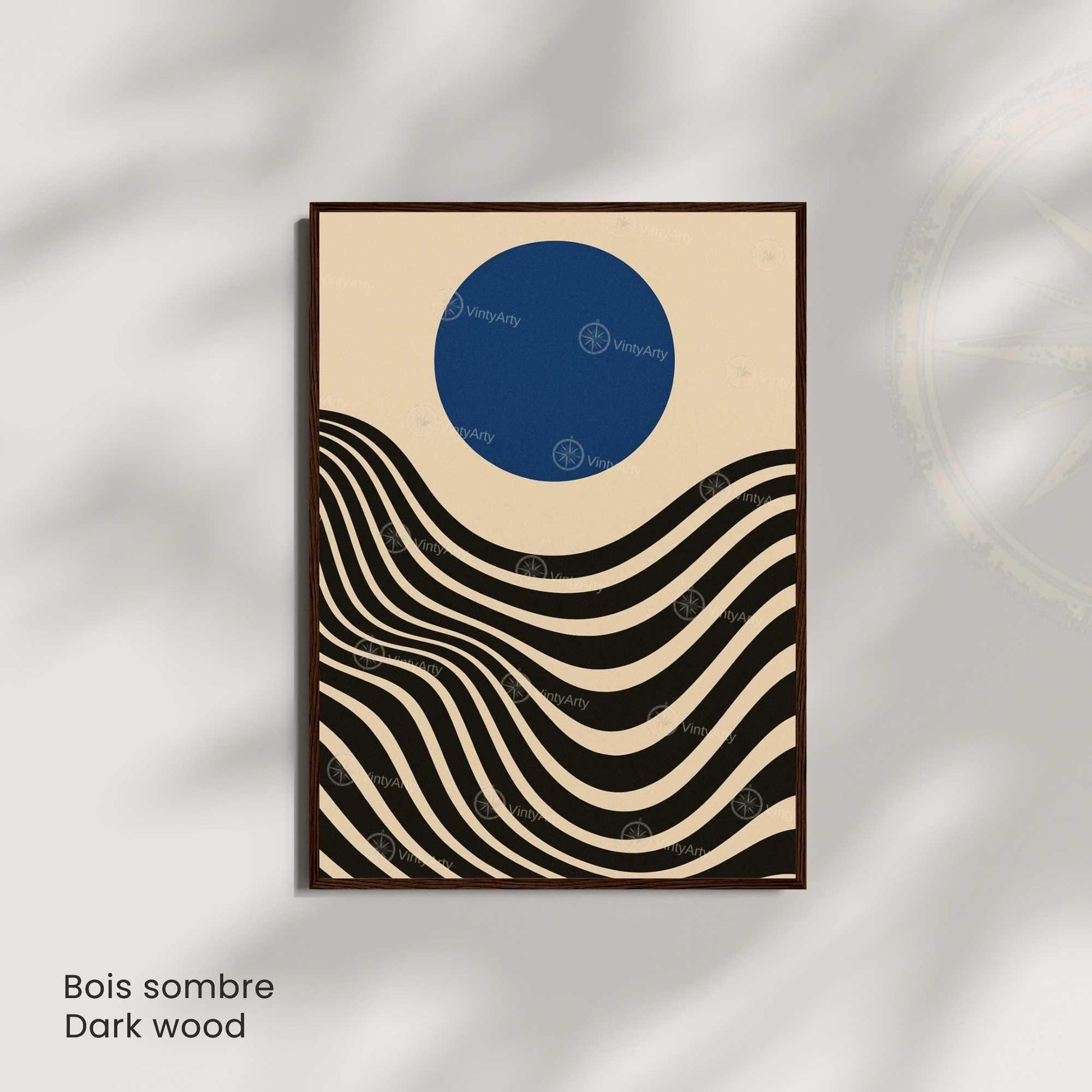 Affiche Bauhaus abstraite – Poster minimaliste géométrique, art mural moderne
