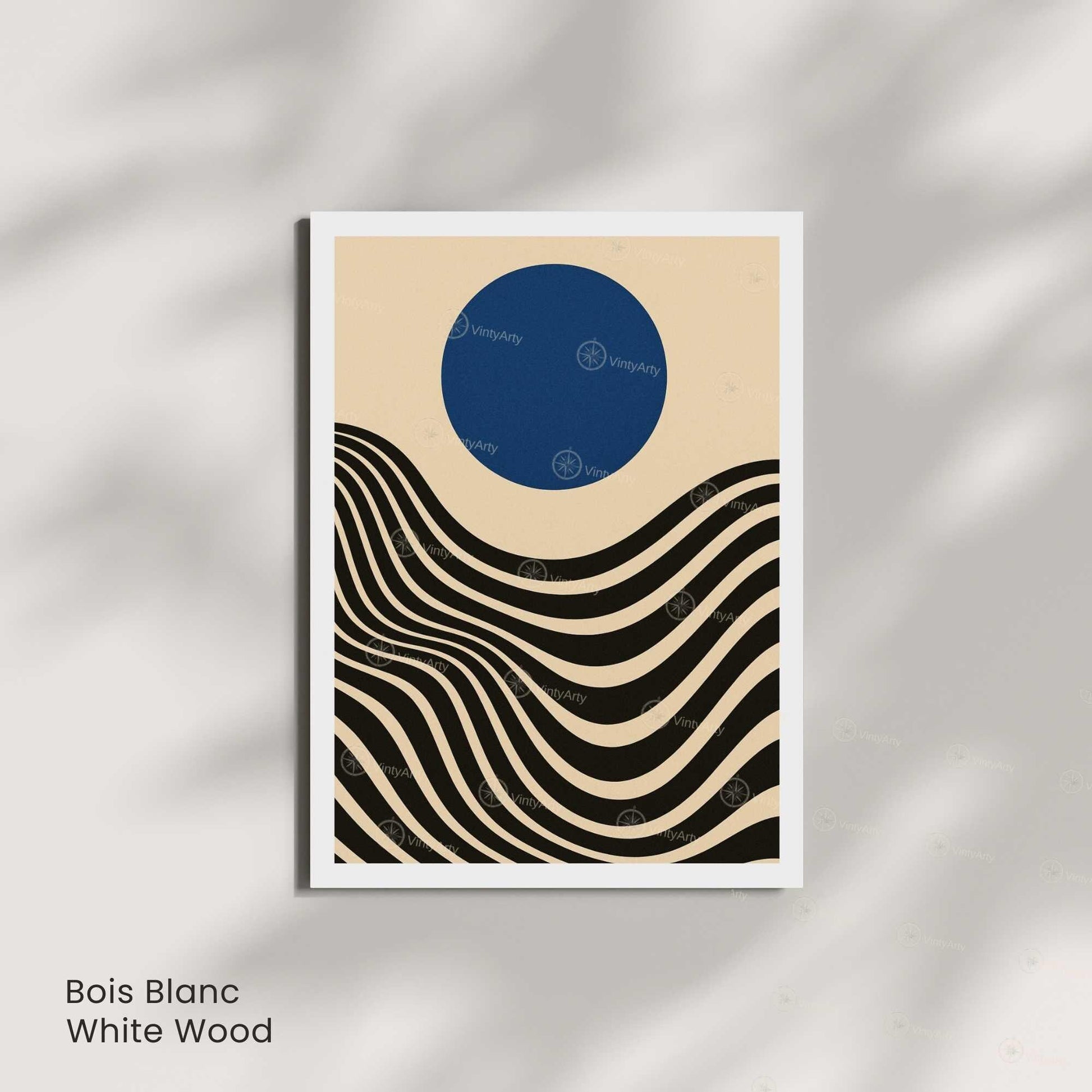 Affiche Bauhaus abstraite – Poster minimaliste géométrique, art mural moderne