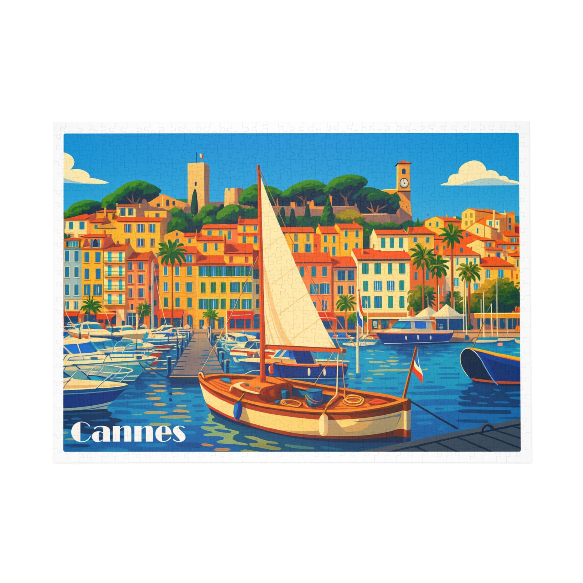 Cannes Scenic Puzzle - Relaxing Activity, Family Fun, Gift for Puzzle Lovers, Home Decor, 96-1000 Piece Options