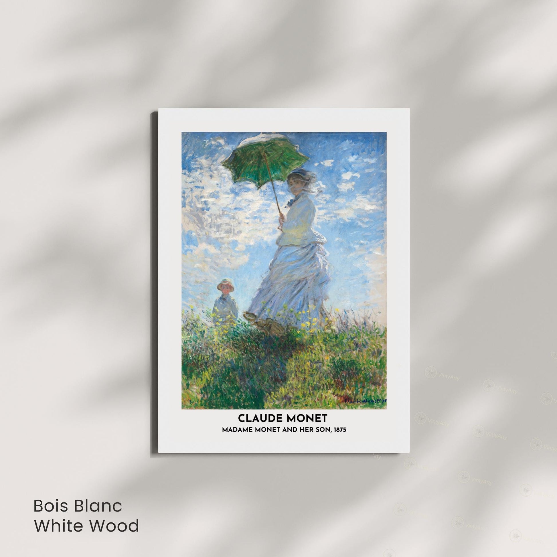 Affiche Claude Monet – Madame Monet et son fils, 1875 – Poster impressionniste