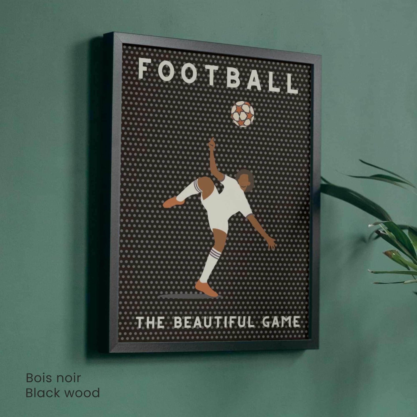 Affiche Football | Poster Sport Vintage Moderne | Illustration Murale The Beautiful Game