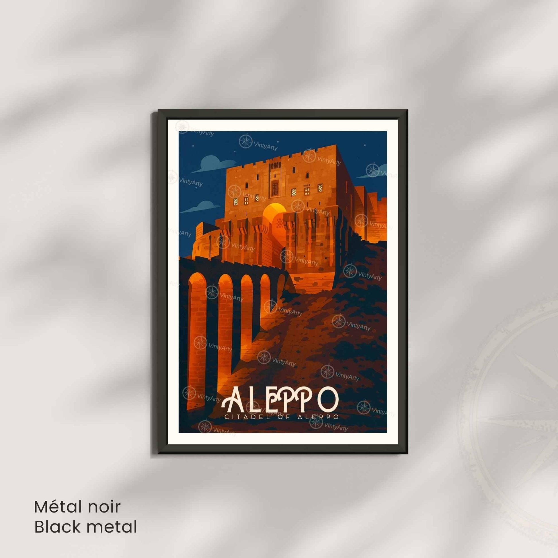 Affiche Alep | Citadelle d’Alep | Poster Syrie