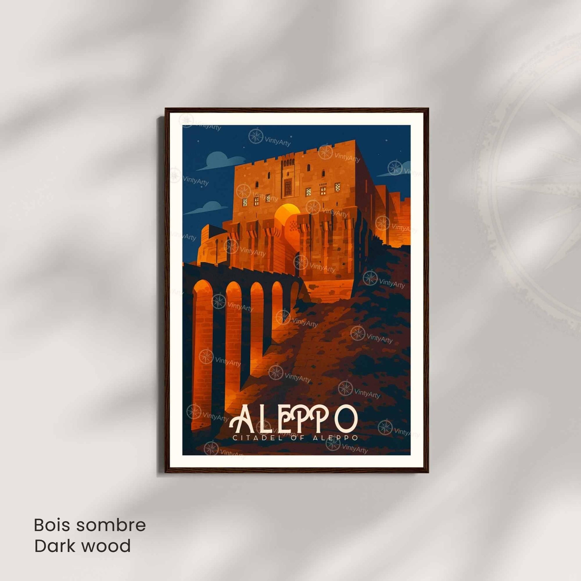 Affiche Alep | Citadelle d’Alep | Poster Syrie