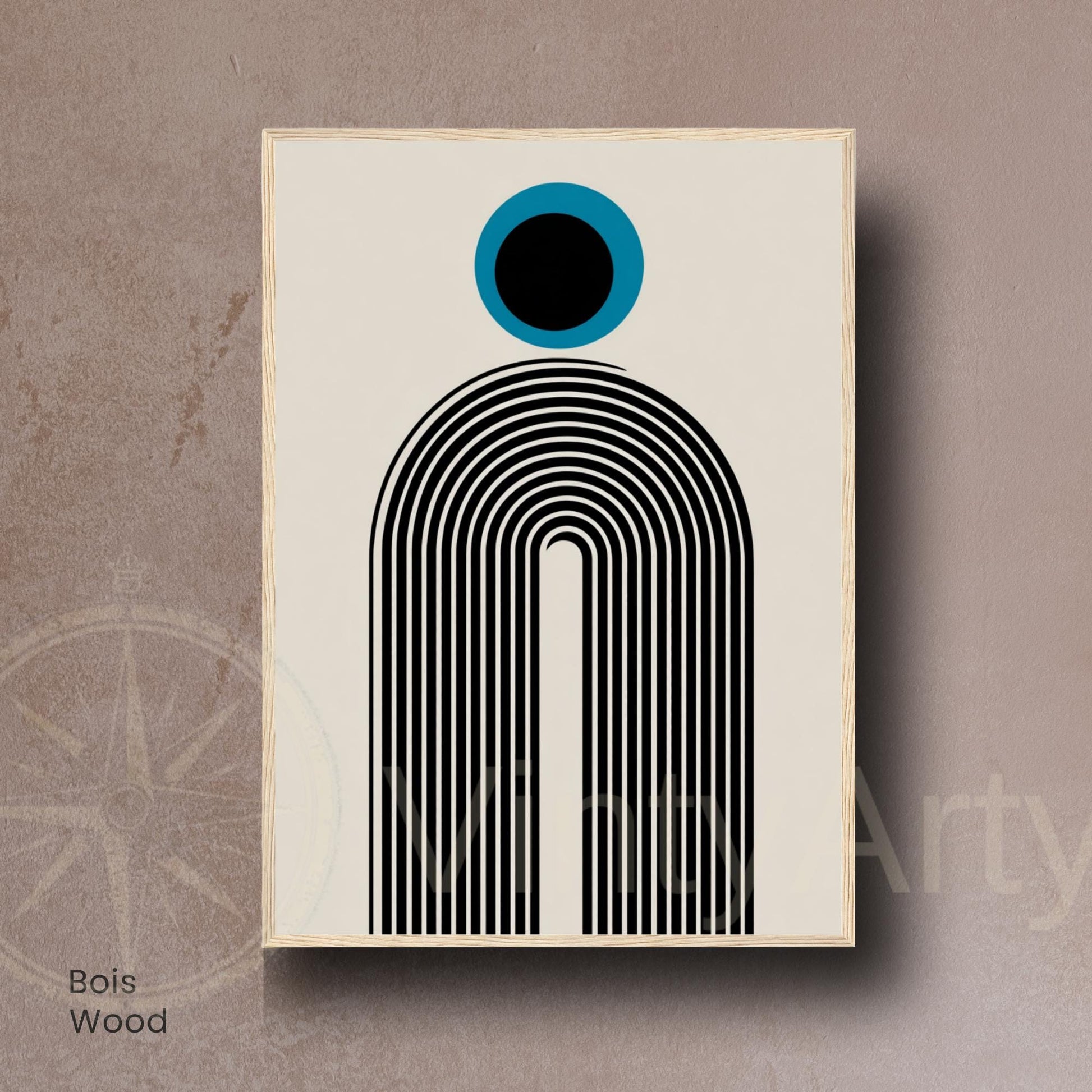 Affiche Bauhaus Minimaliste – Art Géométrique Moderne, Poster Abstrait