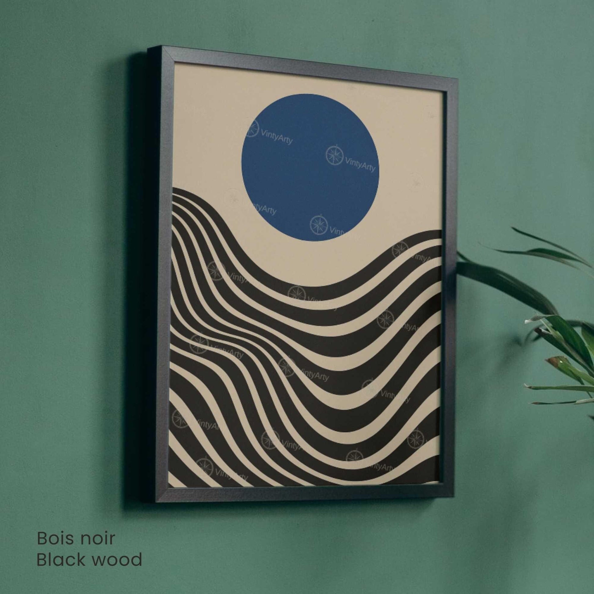 Affiche Bauhaus abstraite – Poster minimaliste géométrique, art mural moderne