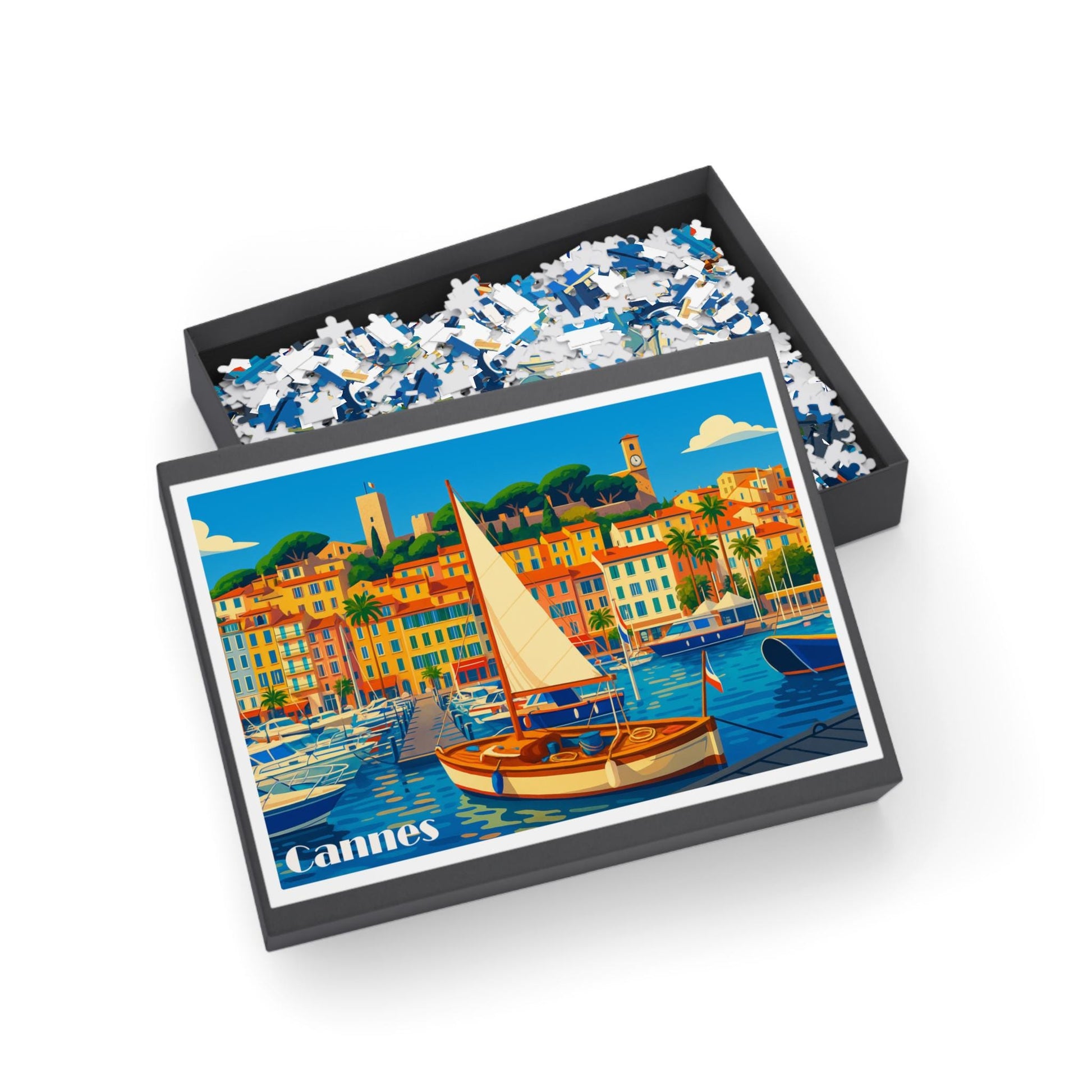 Cannes Scenic Puzzle - Relaxing Activity, Family Fun, Gift for Puzzle Lovers, Home Decor, 96-1000 Piece Options