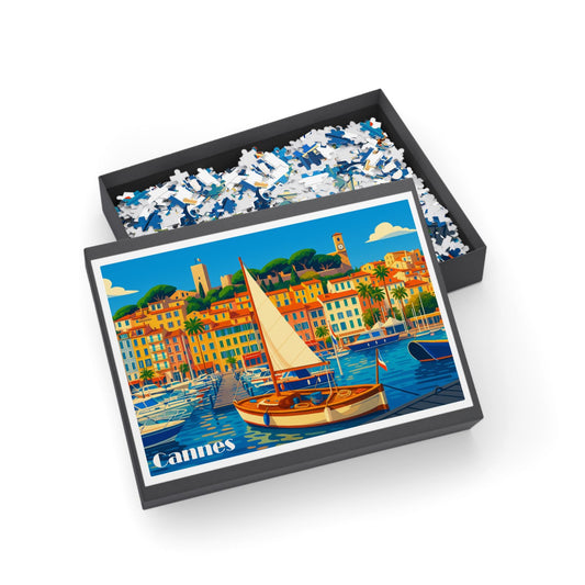 Cannes Scenic Puzzle - Relaxing Activity, Family Fun, Gift for Puzzle Lovers, Home Decor, 96-1000 Piece Options
