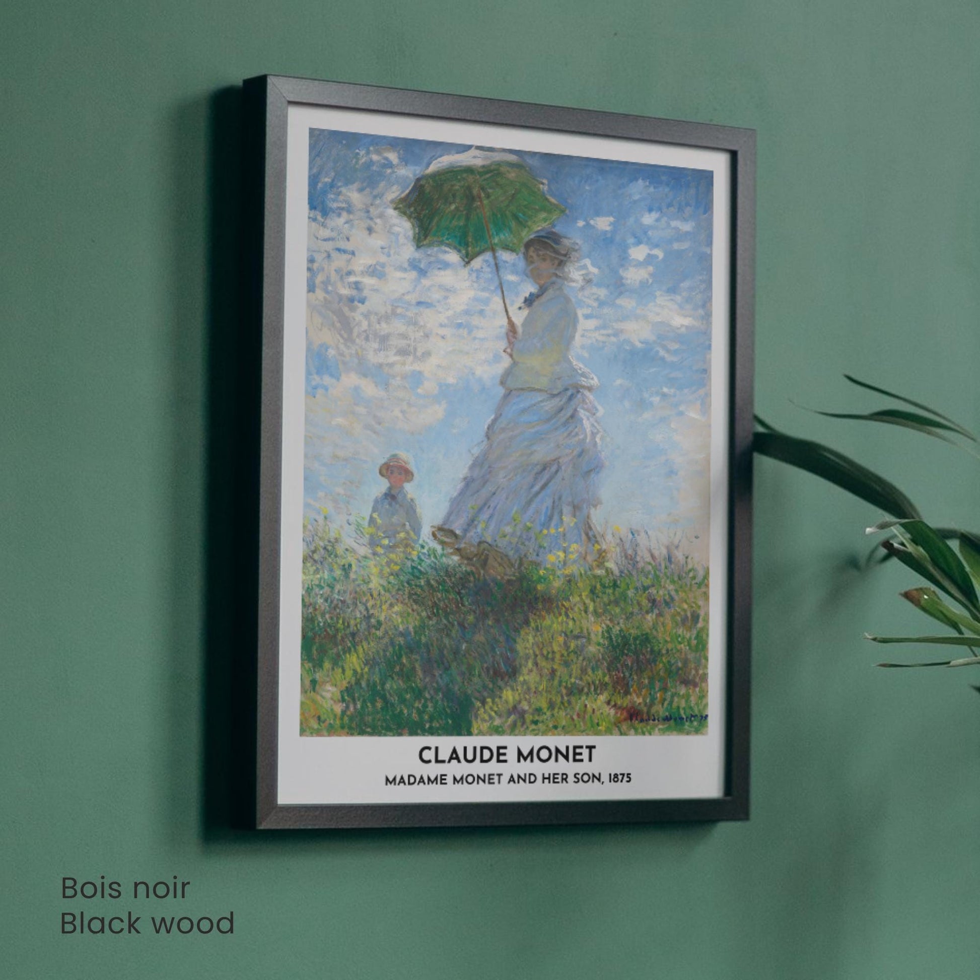 Affiche Claude Monet – Madame Monet et son fils, 1875 – Poster impressionniste