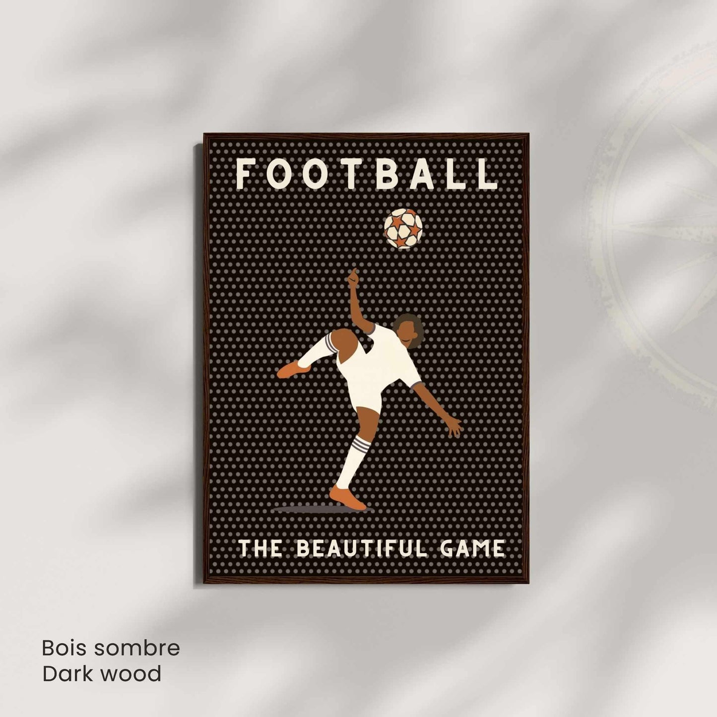 Affiche Football | Poster Sport Vintage Moderne | Illustration Murale The Beautiful Game
