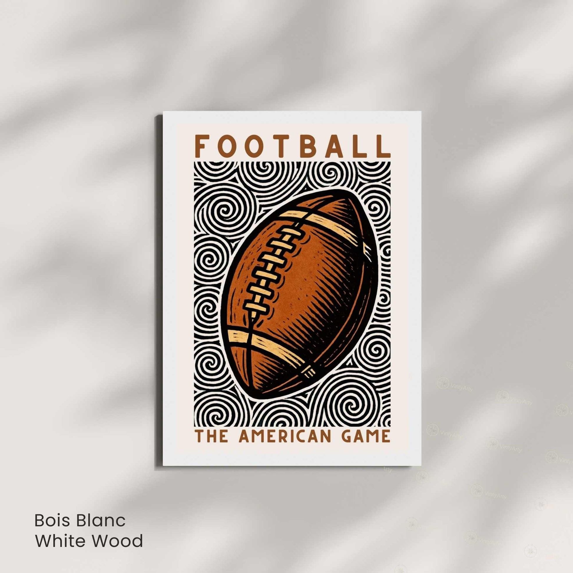 Affiche Football Américain | Poster Sport Vintage | Décoration Murale Rétro