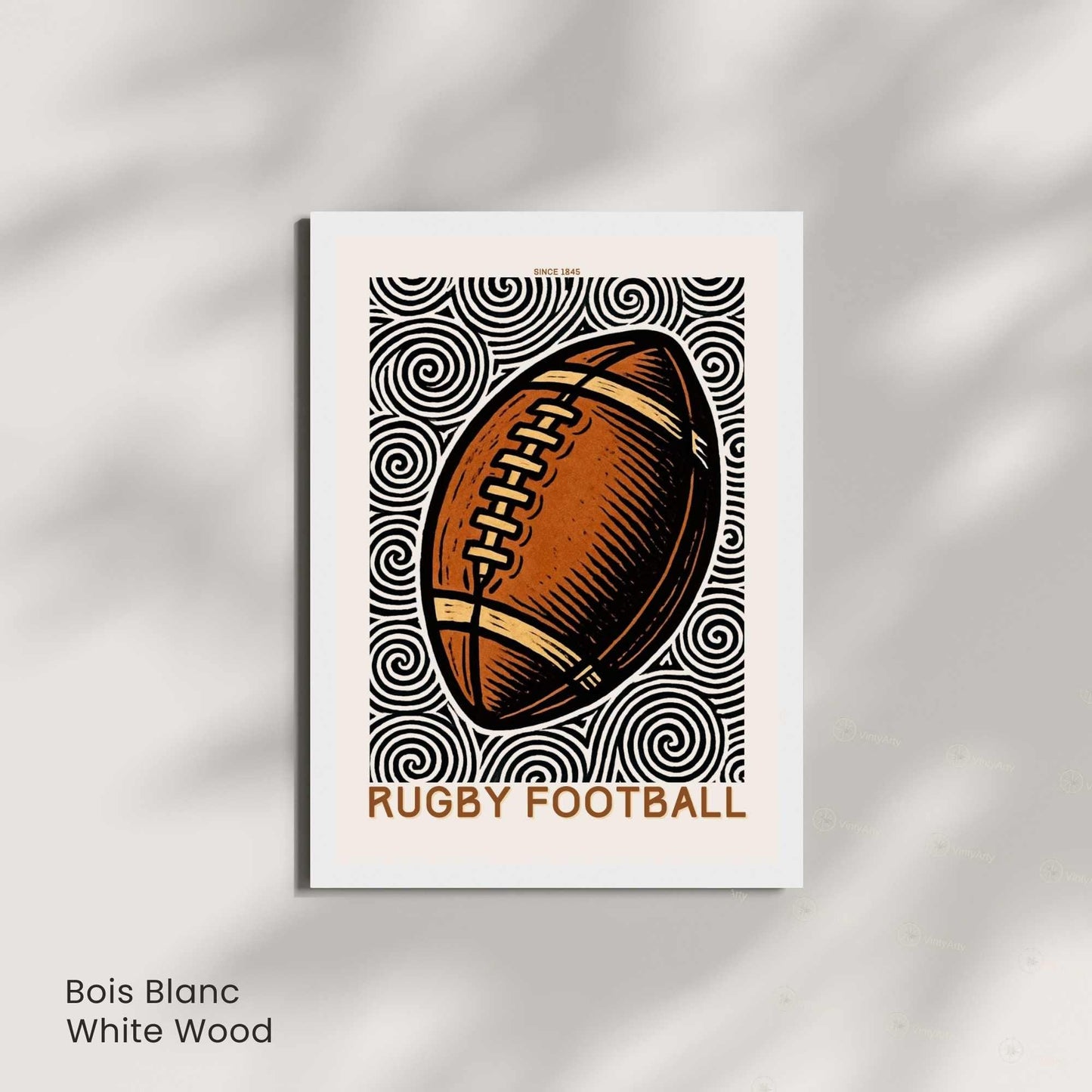 Affiche Rugby Football | Poster Sport Vintage | Décoration Murale Rétro Rugby | Affiche Rugby