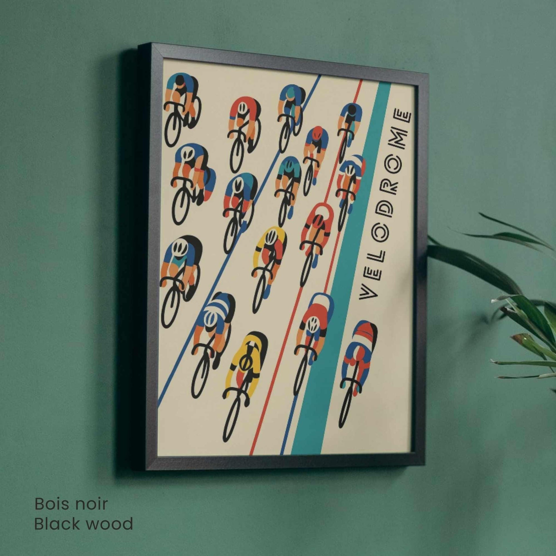 Affiche Cyclisme Vélodrome | Poster Vintage Vélo | Illustration Sportive Murale