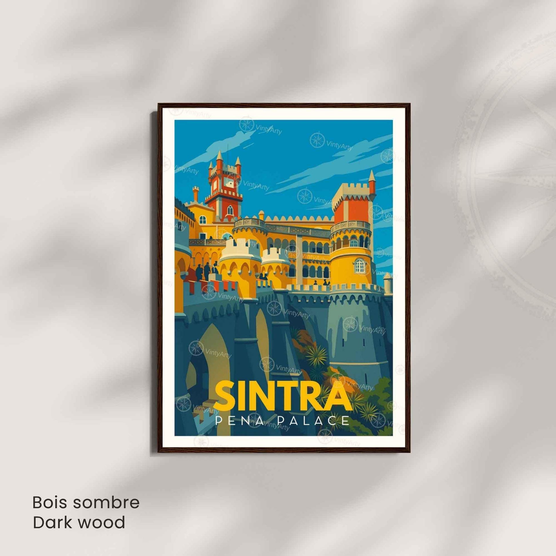 Affiche Sintra – Palais de Pena | Affiche Portugal Vintage & Art de Voyage