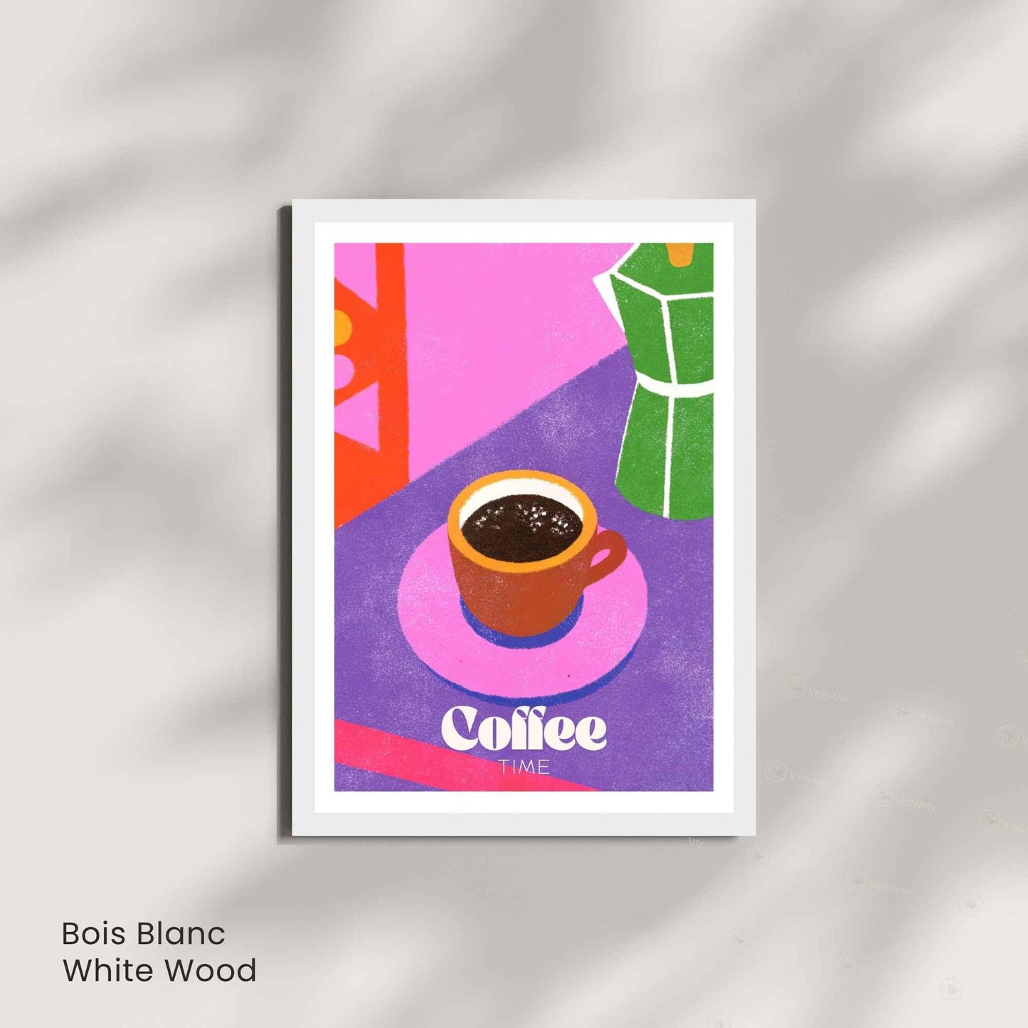 Affiche café – Illustration Moderne Colorée | Affiche Café Design Contemporain