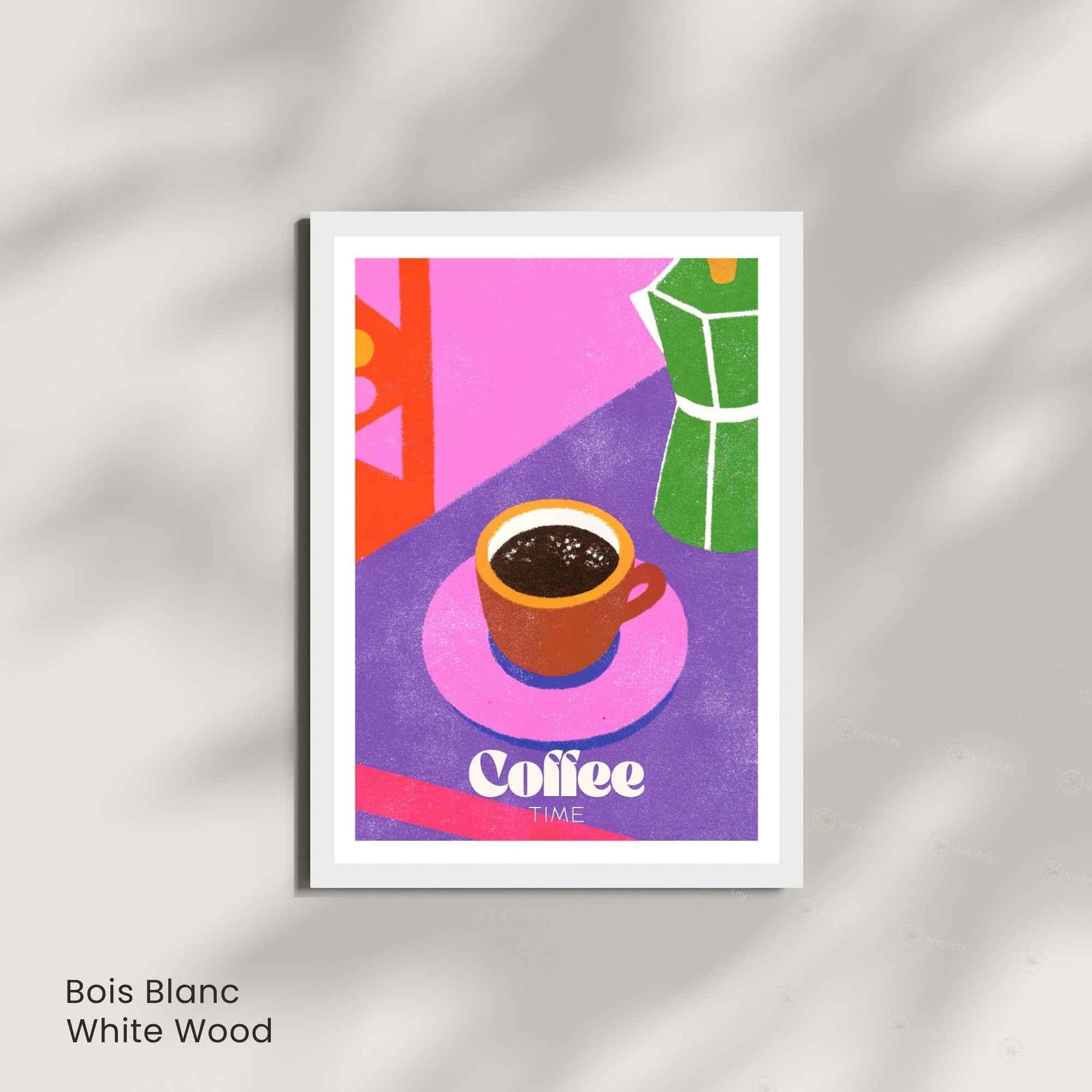 Affiche café – Illustration Moderne Colorée | Affiche Café Design Contemporain