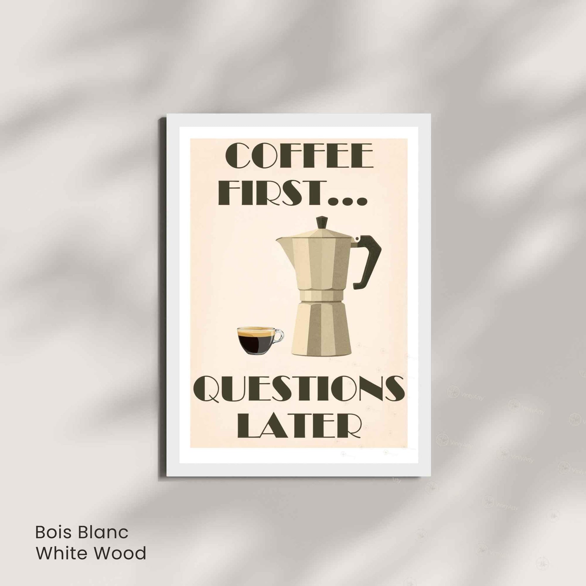 Affiche café – moka | Affiche Café Humoristique Vintage | Décoration Cuisine