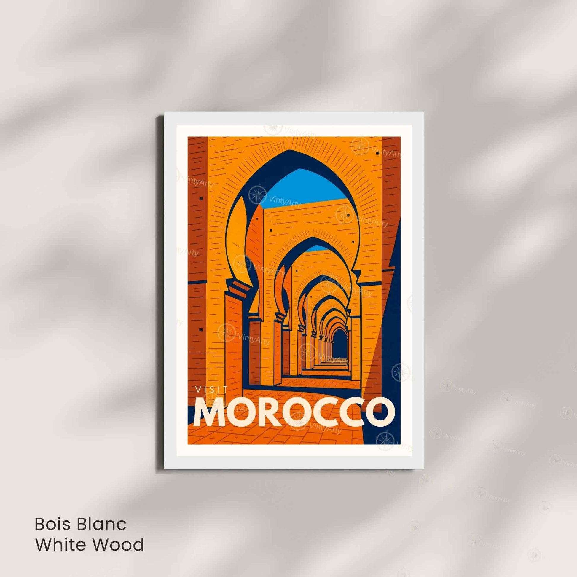 Affiche Maroc – Arches Marocaines | Affiche Voyage & Architecture Orientale