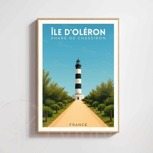 Affiche Île d’Oléron – Phare de Chassiron | Affiche Côte Atlantique France