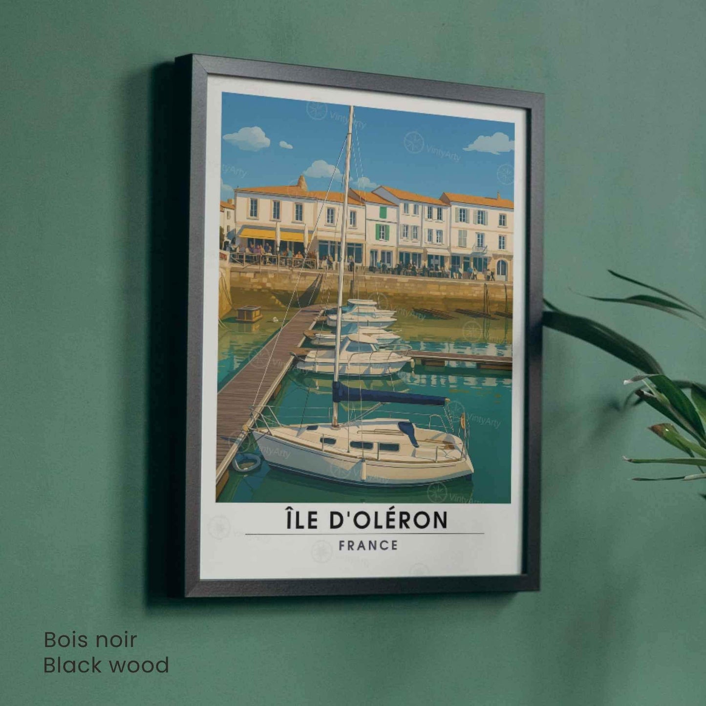Affiche Île d’Oléron – Port & Voiliers | Affiche Charente-Maritime – Côte Atlantique