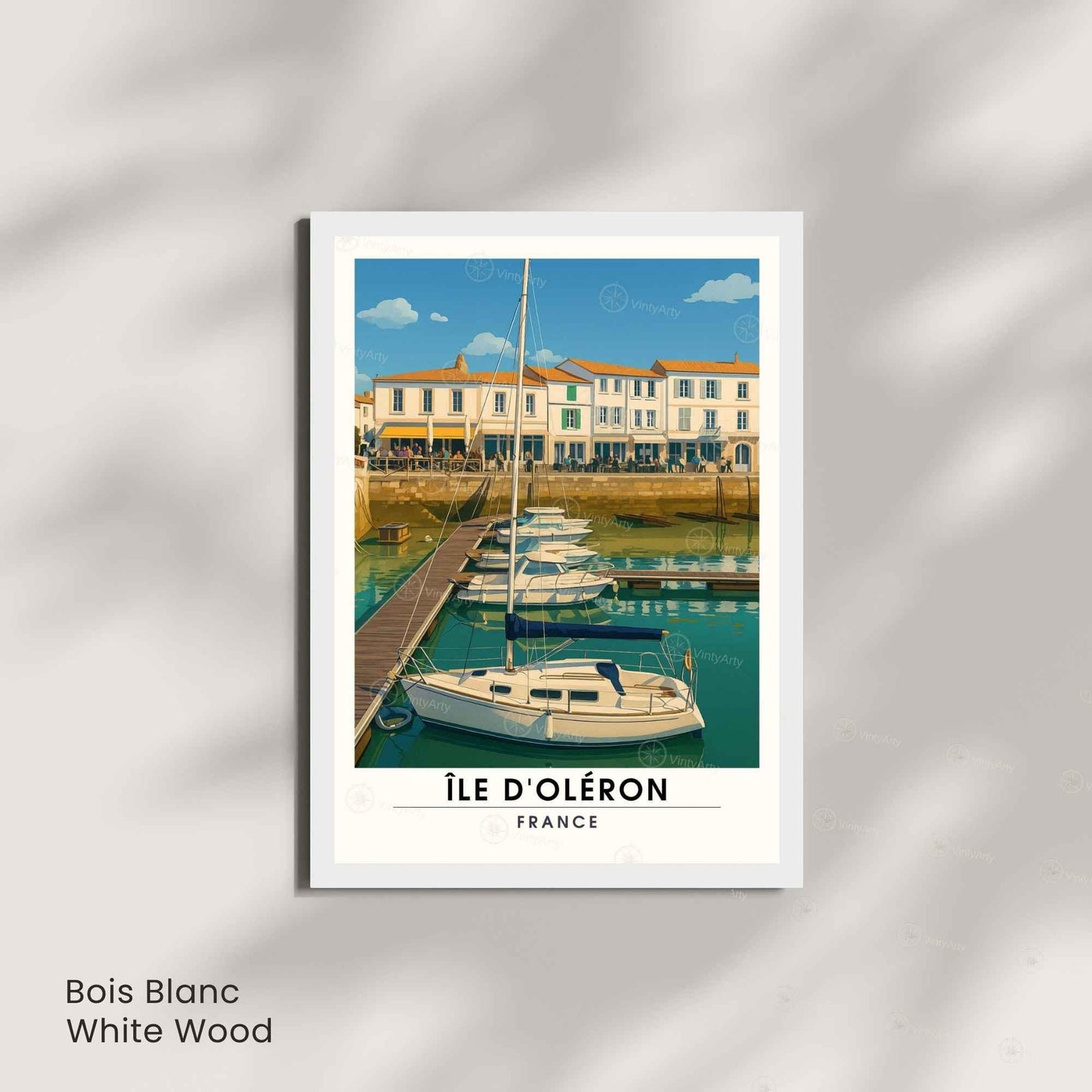 Affiche Île d’Oléron – Port & Voiliers | Affiche Charente-Maritime – Côte Atlantique