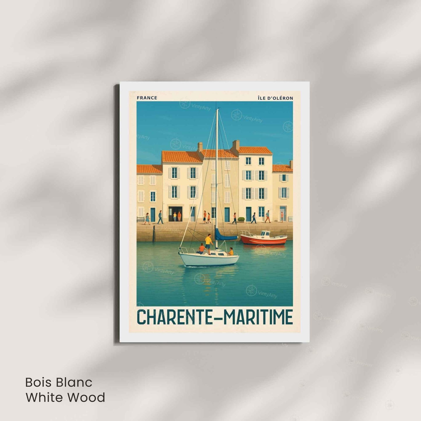 Affiche Île d’Oléron – Charente-Maritime | Affiche Vintage Côte Atlantique – France