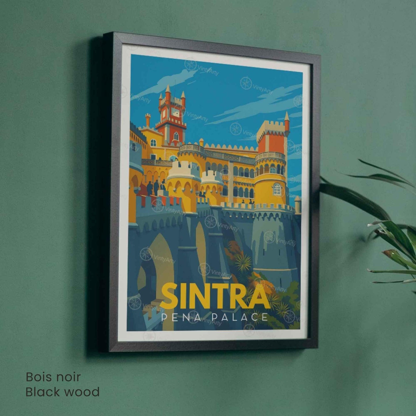 Affiche Sintra – Palais de Pena | Affiche Portugal Vintage & Art de Voyage